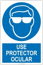 Uso obligatorio de anteojos de seguridad